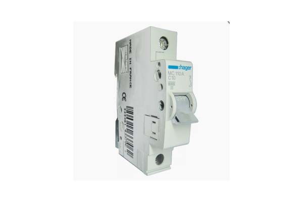 Вимикач автоматичний Hager MC110A, 1р/10А(MC110A)