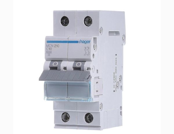 Вимикач автоматичний Hager MCN210, 2р/10А(MCN210)