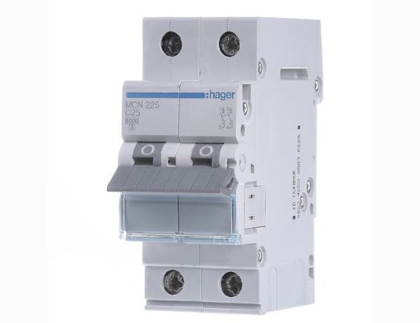 Вимикач автоматичний Hager MCN225, 2р/25А(MCN225)