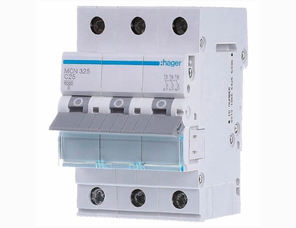 Вимикач автоматичний Hager MCN325, 3р/25А(MCN325)