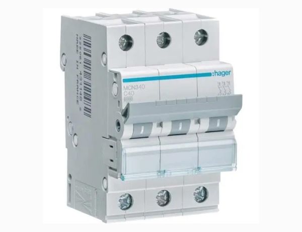 Вимикач автоматичний Hager MCN340, 3р/40А(MCN340)