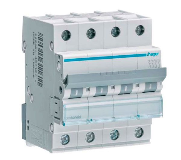 Вимикач автоматичний Hager MCN440, 4р/40А(MCN440)