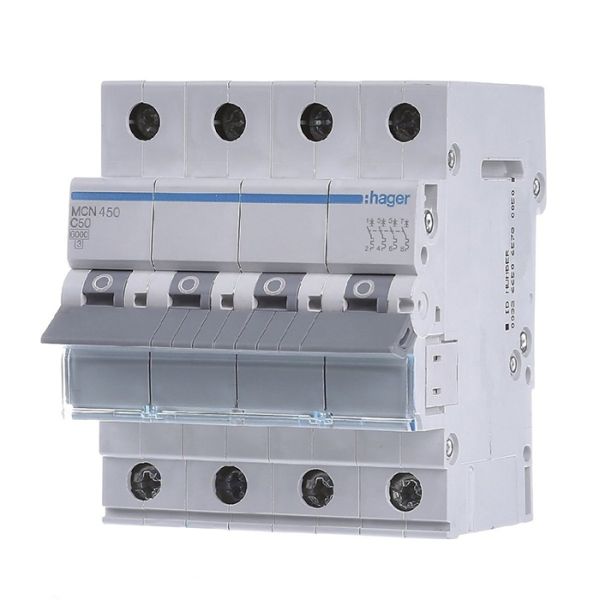 Вимикач автоматичний Hager MCN450, 4р/50А(MCN450)