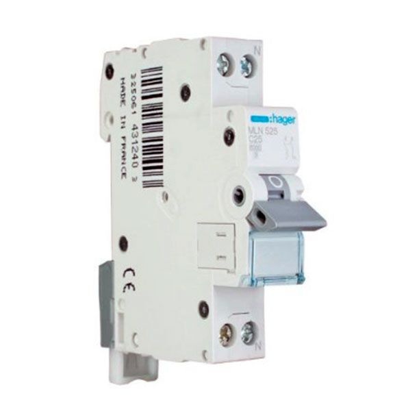 Вимикач автоматичний Hager MLN516, 1р+N/С 16А(MLN516)