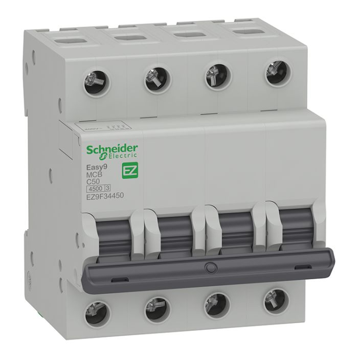 Вимикач автоматичний EZ9F34450 С 4р 50А Schneider Electric(EZ9F34450)