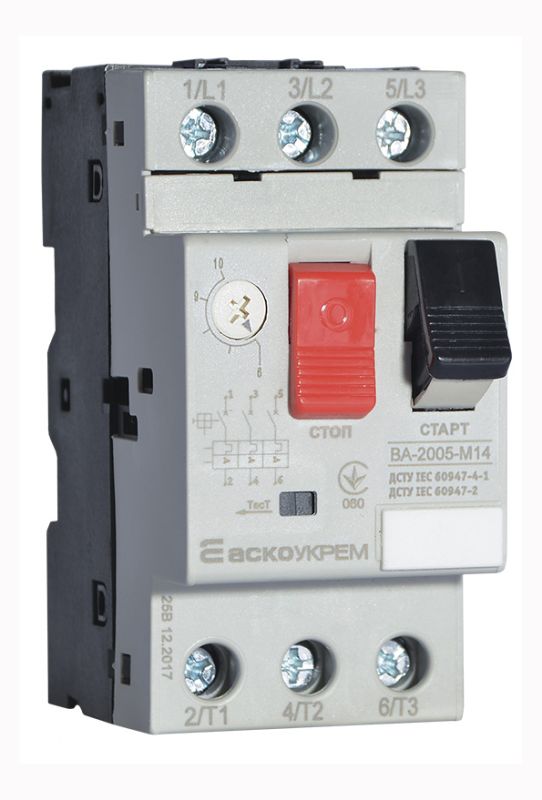 Вимикач автоматичний АсКо ВА-2005 М14 6,0-10,0А(A0010050006)