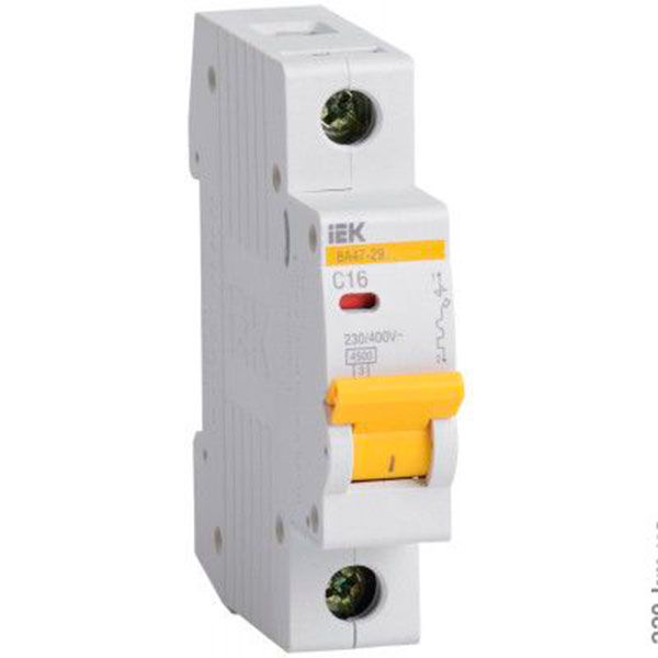 Вимикач автоматичний ІЕК ВА47-29 1р/С10А(MVA20-1-010-C)