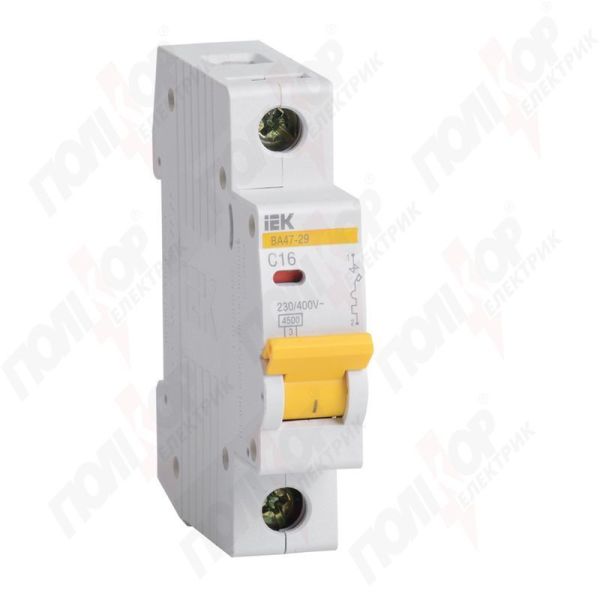 Вимикач автоматичний ІЕК ВА47-29 1р/С50А(MVA20-1-050-C)