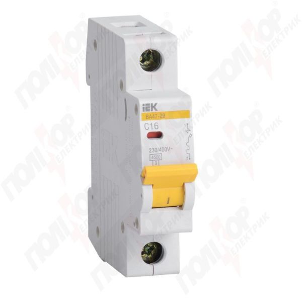 Вимикач автоматичний ІЕК ВА47-29 1р/С63А(MVA20-1-063-C)