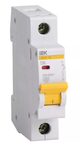 Вимикач автоматичний ІЕК ВА47-29 1р/С6А(MVA20-1-006-C)