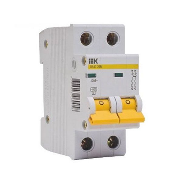 Вимикач автоматичний ІЕК ВА47-29 2р/C2А(MVA20-2-002-C)