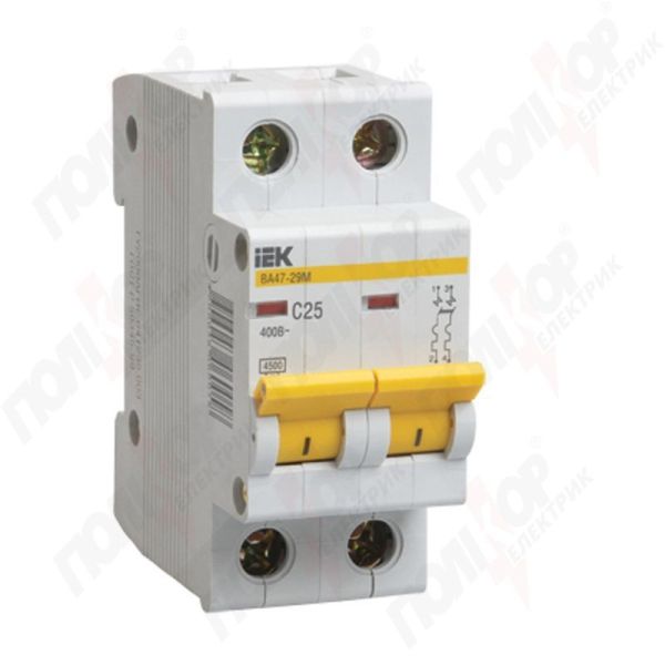 Вимикач автоматичний ІЕК ВА47-29 2р/C40А(MVA20-2-040-C)