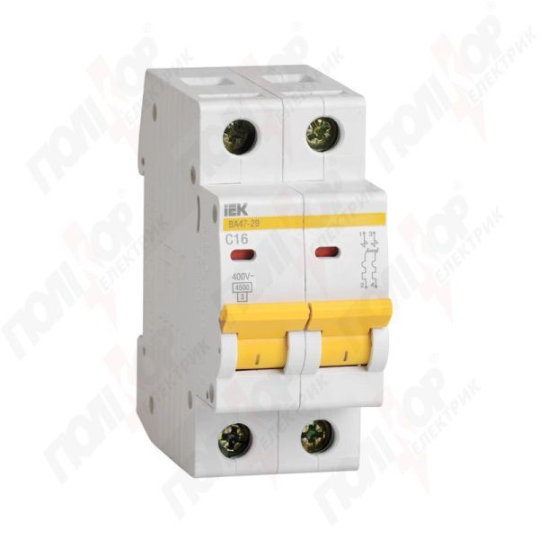 Вимикач автоматичний ІЕК ВА47-29 2р/C6А(MVA20-2-006-C)