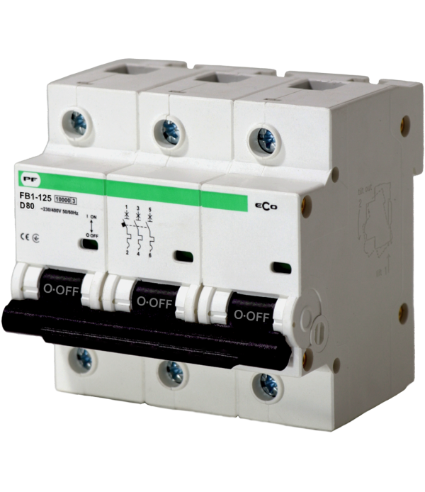 Вимикач автоматичний  FB1-125 3P С63A (10кА) серія ECO Промфактор(FB1C30063)