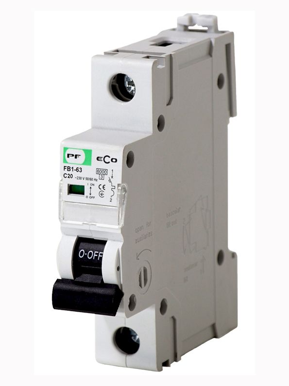 Вимикач автоматичний FB1-63 1P С20A (6кА) серія ECO Промфактор(FB1C1020)