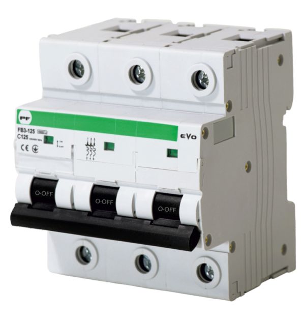 Вимикач автоматичний FB3-125 3P C125A (15кА) серія EVO(FB3C3125)