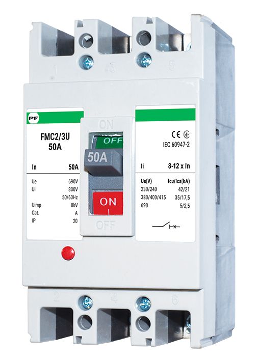 Вимикач автоматичний FMC2/3U 3P 50A 35kA (8-12In) Промфактор(FMC23U0050)