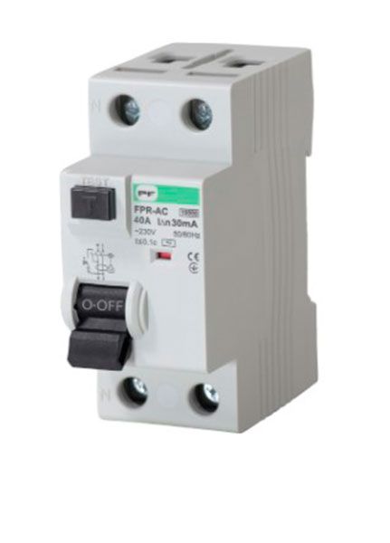 Пристрій захистного відключення FPR-AC 40A/0.03A 2P AC Промфактор(FPR2040030AC)