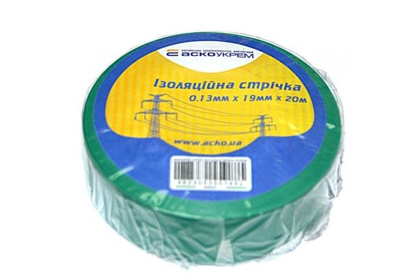 Ізострічка ПВХ 0,13*19мм/20 м синя, АсКо(A0150020041)
