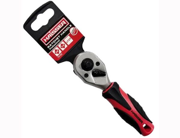 Ключ с трещоткой двухсторонний 1/4 і 3/8, 72 зуба HAISSER 70183(70183)