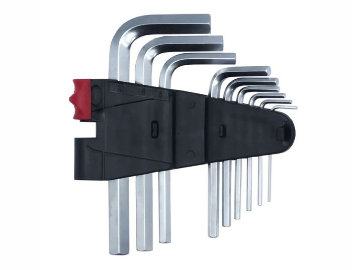 Набор Г-образных ключей, НЕХ 9 шт., S2, 1.5-10мм. HAISSER 48110(48110)