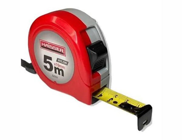 Рулетка 5*19, нейлон, пластиковый корпус, 2 стопа, HAISSER 22003(22003)