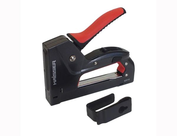 Степлер строительный 53, тип 4-14мм. черный усиленный HAISSER 62010(62010)