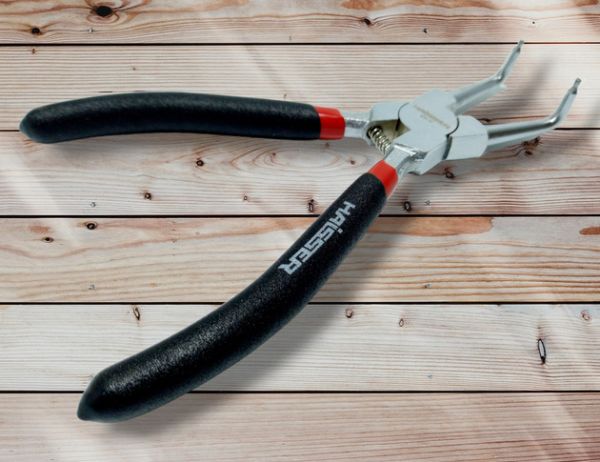 Съемник для внутренних стопорных колец (изогнутые губки сжатия) 180 мм Haisser 41147(41147)