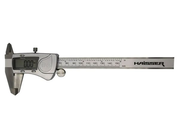 Штангенциркуль электронный, метал, IP54, 150мм с глубинометром, HAISSER 24420(24420)