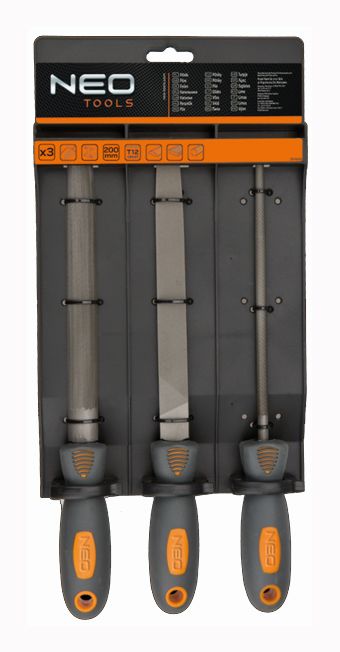 Набор напильников по металлу 3шт. 37-605 NEO(37-605)