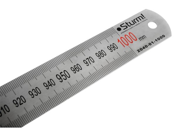 Линейка метал. STURM 1000 мм 2040-01-1000(2040-01-1000)