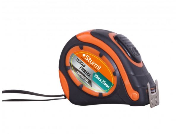 Рулетка STURM 10м * 25мм Profi 3100503(3100503)