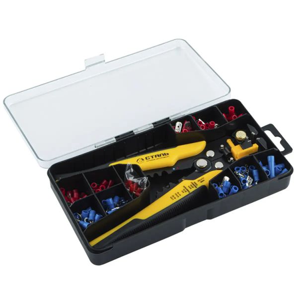 Набір для зняття ізоляції і обтискання Сталь 41154, 200 од.(41154)