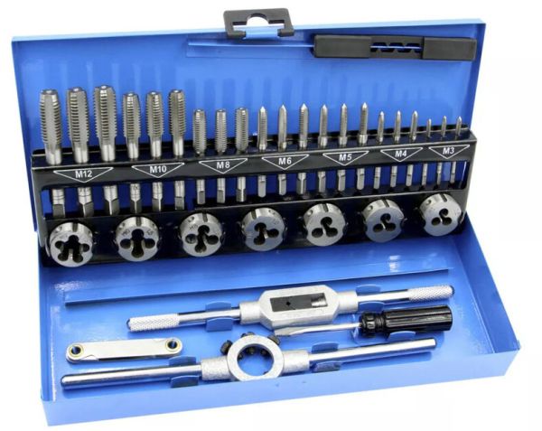 Набор метчиков и плашек 32 един., WERK(122733)