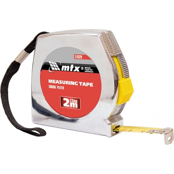 Рулетка 2м/13мм, хром. корпус Chrom МТХ 310329(310329)
