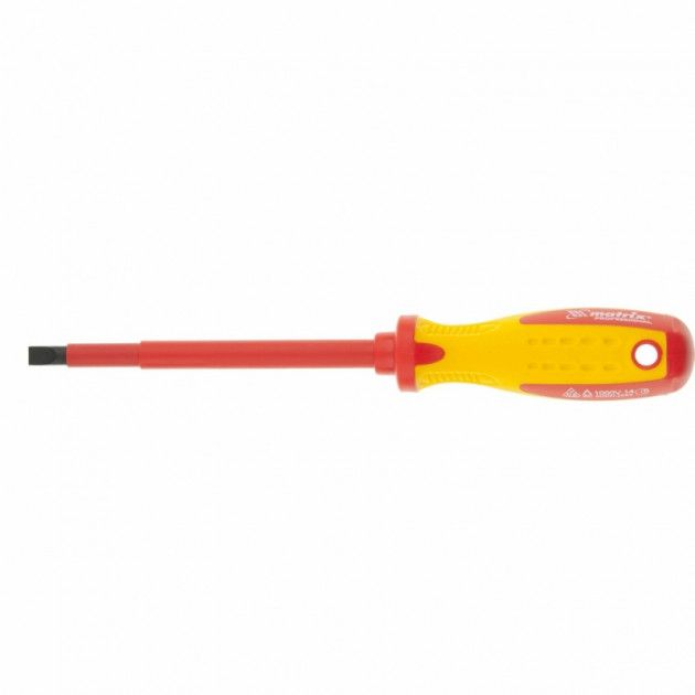 Отвертка MTX PROFESSIONAL Insulated д/э SL8,0 x 150 мм, CrMo, до 1000 В, двокомп. рукоятка 129229(129229)