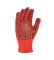 Перчатки 4461 трикотажные рабочие красные с ПВХ Универсал Долони(4461)