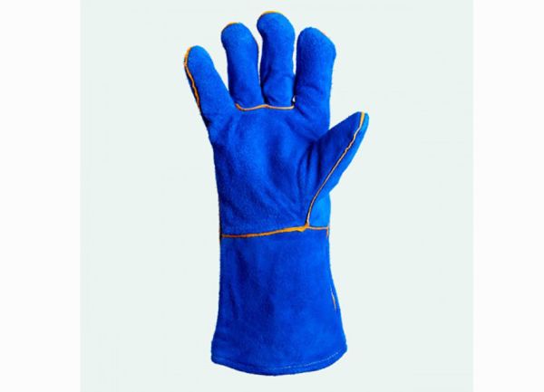 Перчатки-краги 4508 сварочные с подкладкой синие Долони(4508)