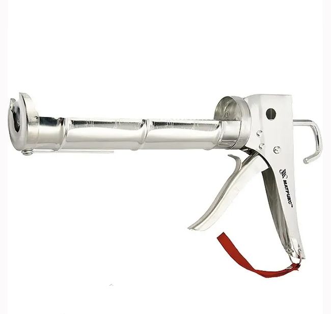 Пістолет напівідкритий для герметика 310мл, хромований зубчастий шток 886409 MTX(886409)