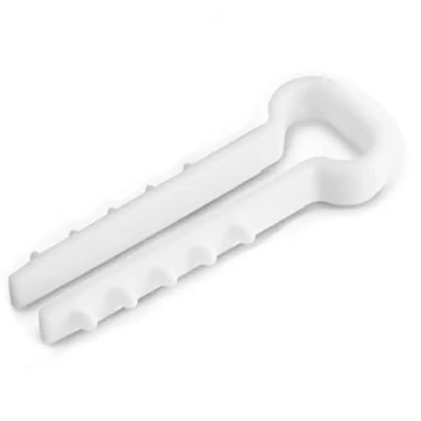 Дюбель "ялинка" (затискач) 10*5мм для плоского каб. білий (100шт/уп) HAISSER(123325)