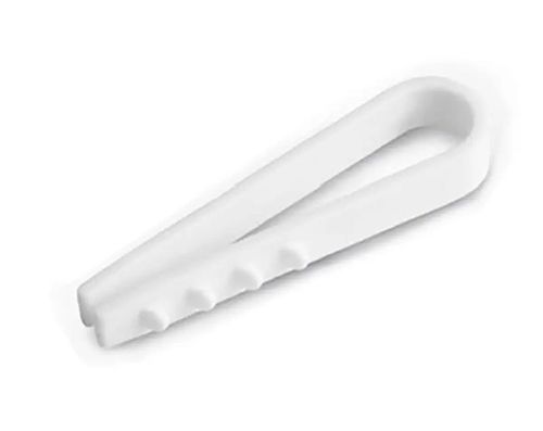 Дюбель "ялинка" (затискач) 10мм для круглого каб. білий (100шт/уп) HAISSER(123341)