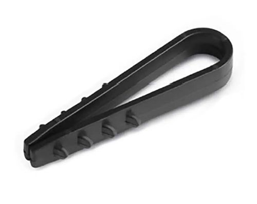 Дюбель "ялинка" (затискач) 10мм для круглого каб. чорний (100шт/уп) HAISSER(123343)