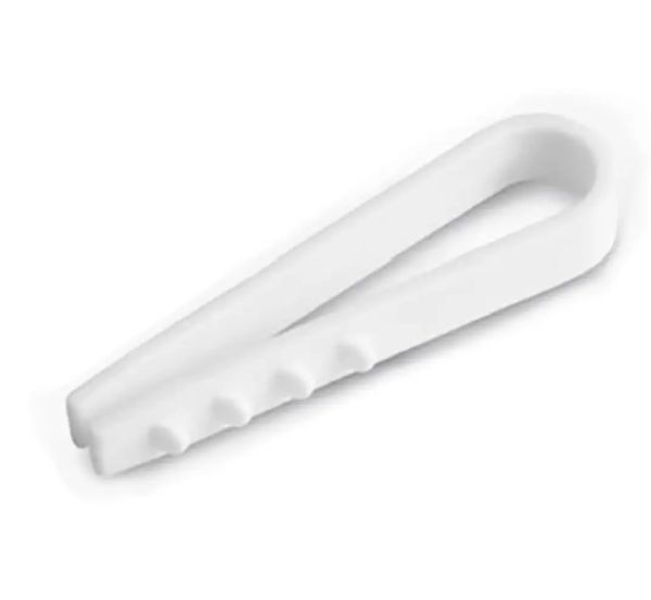 Дюбель "ялинка" (затискач) 12мм для круглого каб. білий (100шт/уп) HAISSER(123345)