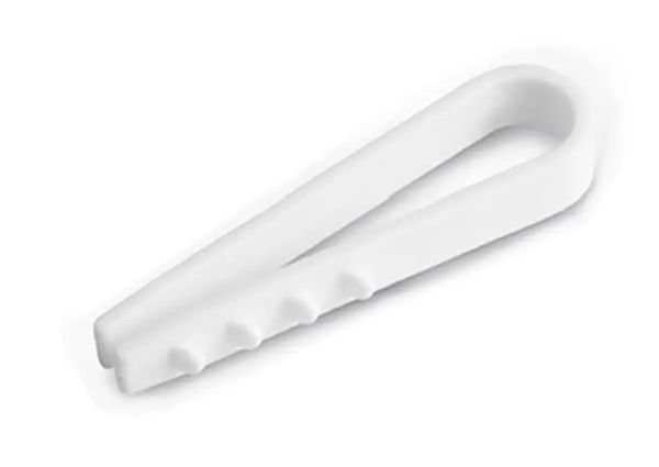 Дюбель "ялинка" (затискач) 6мм для круглого каб. білий (100шт/уп) HAISSER(123353)