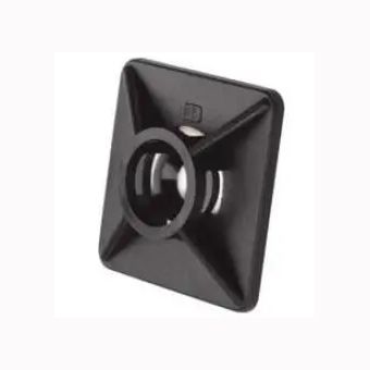 Площадка для кріплення хомутів 28х28 чорна (100шт) TAKEL(RE12416)