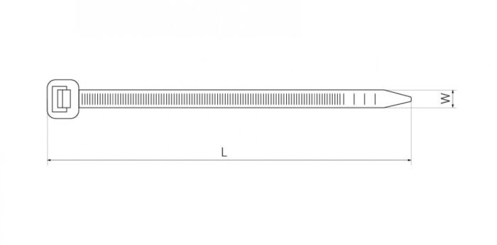 Хомут монтажный TAKEL 5х400 (4,8х400мм) (100шт) черный(502131)