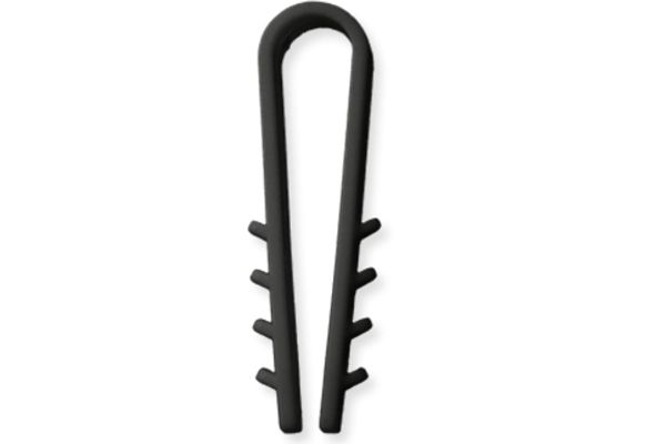 Дюбель-ялинка (затискач) 12мм під ПЛОСК. каб. (100шт/пак) ZIPLEX