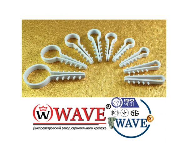 Дюбель-ялинка (затискач) 8мм під кругл. каб. (100шт/пак)