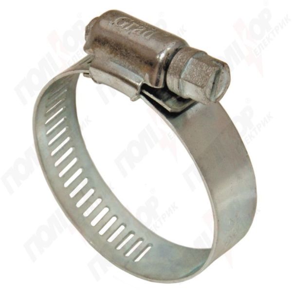 Хомут Grad оцинкованный червячный 8мм D18-32мм 10шт 2511355(2511355)