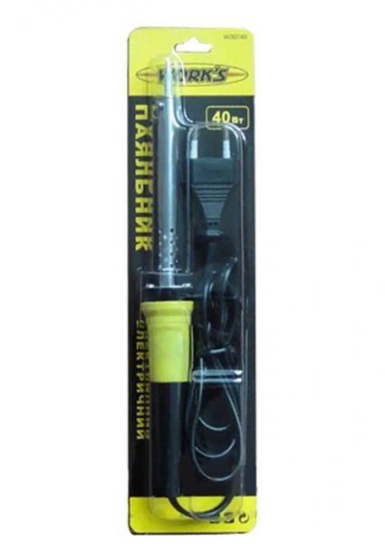 Паяльник 220В 40Вт двухкомпонентная ручка Works, W30740(W30740)
